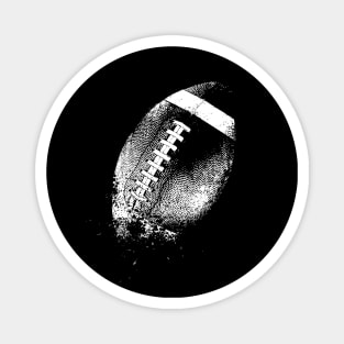 Football-American-Ball-Sports-Distressed-Eroded Magnet